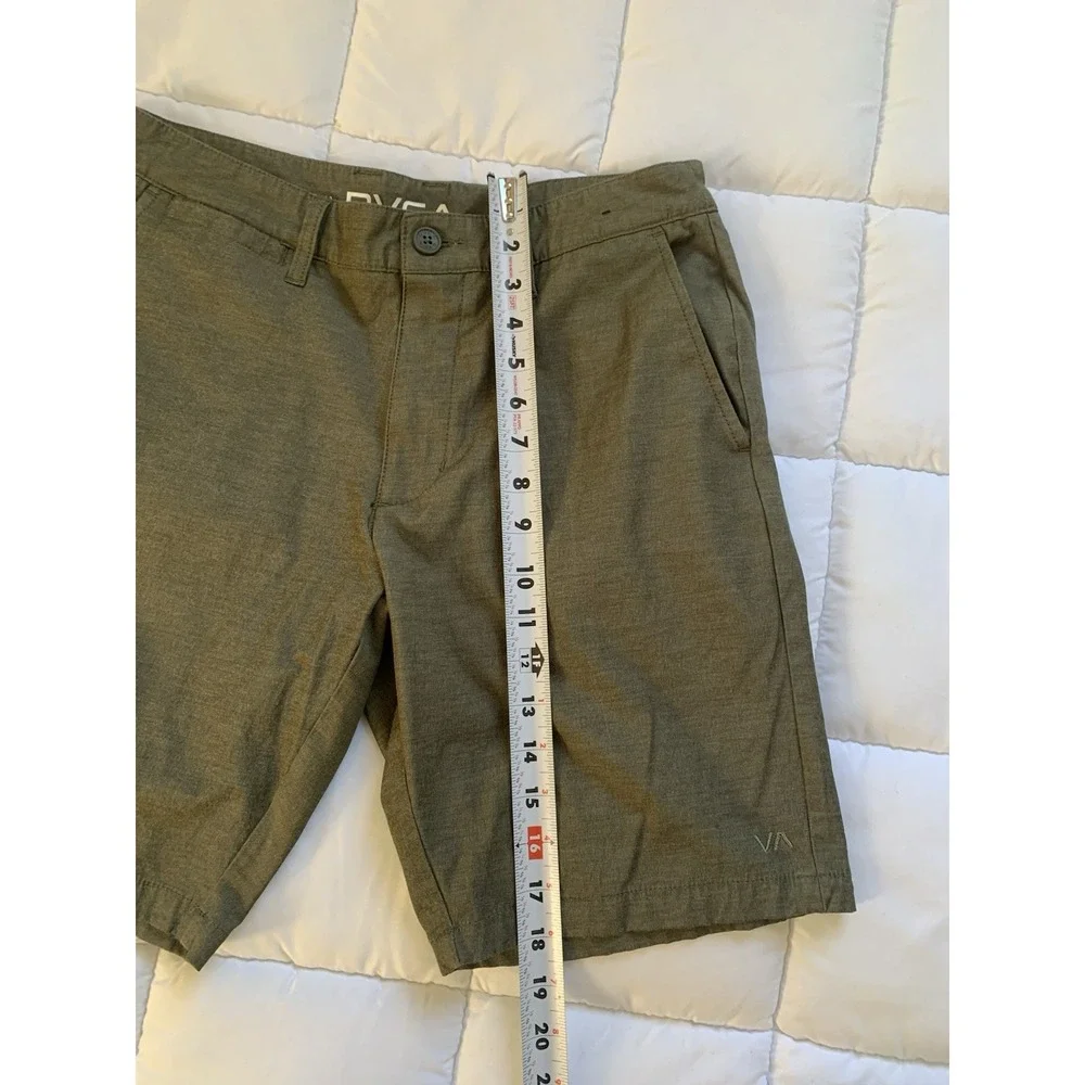 RVCA Mens‎ Shorts Olive Button Closure Size 29